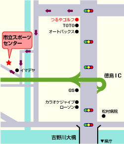 スポーツセンター地図